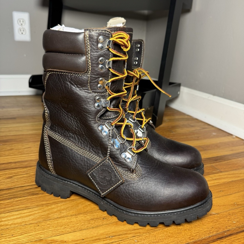 Timberland 40 Below Superboot 8 Inch Hazel Brown Leather Boot TB0A173H Mens 10